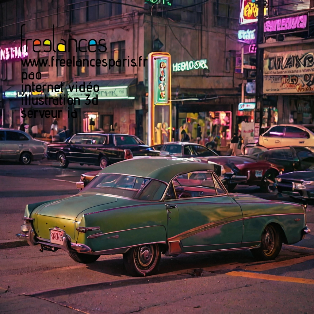 Pao mise en page internet vidéo illustration 3d serveur IA générative AI freelance paris studio de création magazines bi10kg50